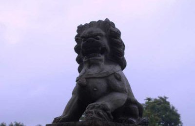 墓地石雕狮子青石神兽