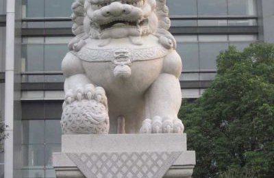 大理石中式石狮子雕塑